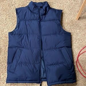 Land’s End Puffer Vest - Blue - Medium